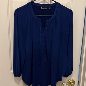 7th Avenue Design Studio by NY & Co. Women's Navy Blouse